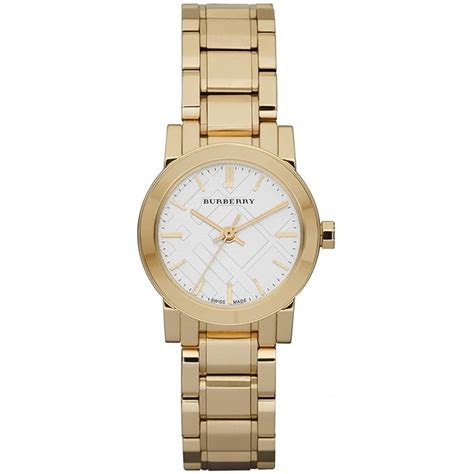 ladies gold burberry watch|burberry gold watch women's.